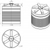 Емкость цилиндрическая вертикальная наземная бесшовная 2000 - Эко-Фабрика-производитель очистных систем,бельепровода и мусоропровода