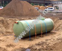 Резервуар накопительный подземный  из стеклопластика V=6 м 3 - Эко-Фабрика-производитель очистных систем,бельепровода и мусоропровода