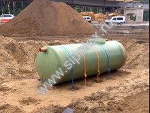 Резервуар накопительный подземный  из стеклопластика V=6 м 3 - Эко-Фабрика-производитель очистных систем,бельепровода и мусоропровода