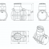 Емкость подземная U 1250 с выходом - Эко-Фабрика-производитель очистных систем,бельепровода и мусоропровода