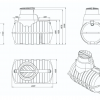 Емкость подземная U 2000 с выходом - Эко-Фабрика-производитель очистных систем,бельепровода и мусоропровода