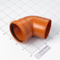 Отвод 110х45 пластик оранжевый - Эко-Фабрика-производитель очистных систем,бельепровода и мусоропровода