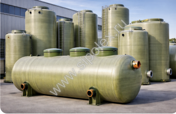 Емкости  из стеклопластика - Эко-Фабрика-производитель очистных систем,бельепровода и мусоропровода