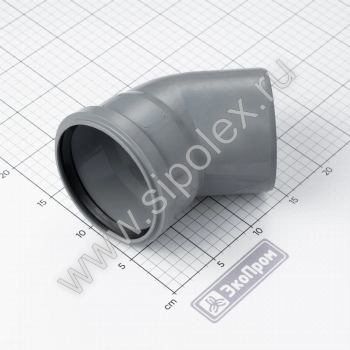 Отвод 110х45 пластик - Эко-Фабрика-производитель очистных систем,бельепровода и мусоропровода